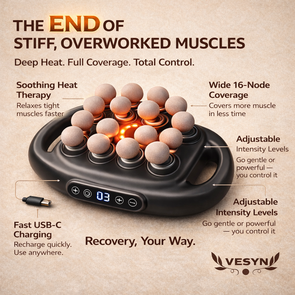 Vesyn PRO Multi-Head Heated Massage Gun